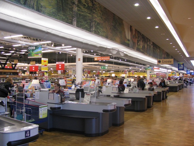Supermarkt Frankreich Cora