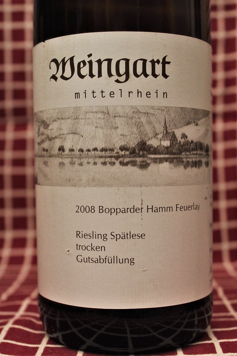 Weingart Riesling Bopparder Hamm Feuerlay 2008 Mittelrhein