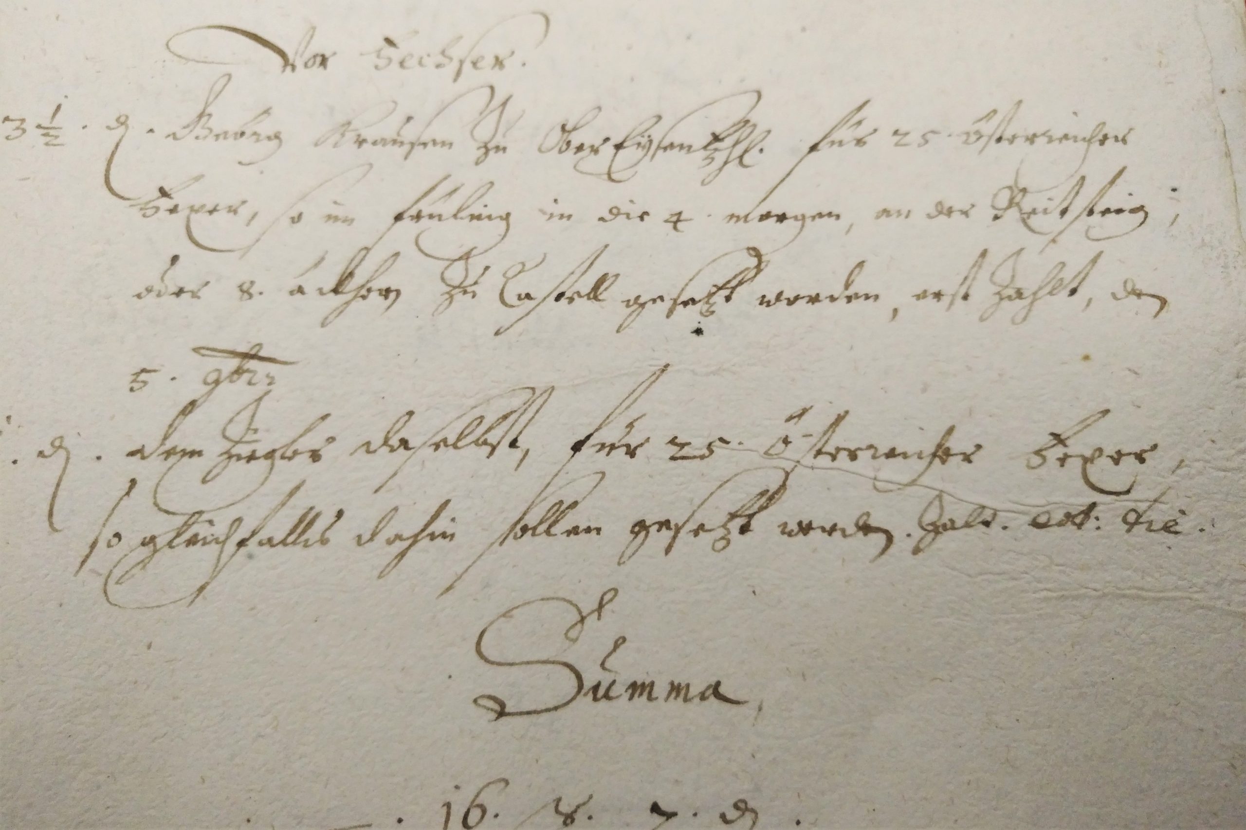 Silvaner Urkunde 1659
