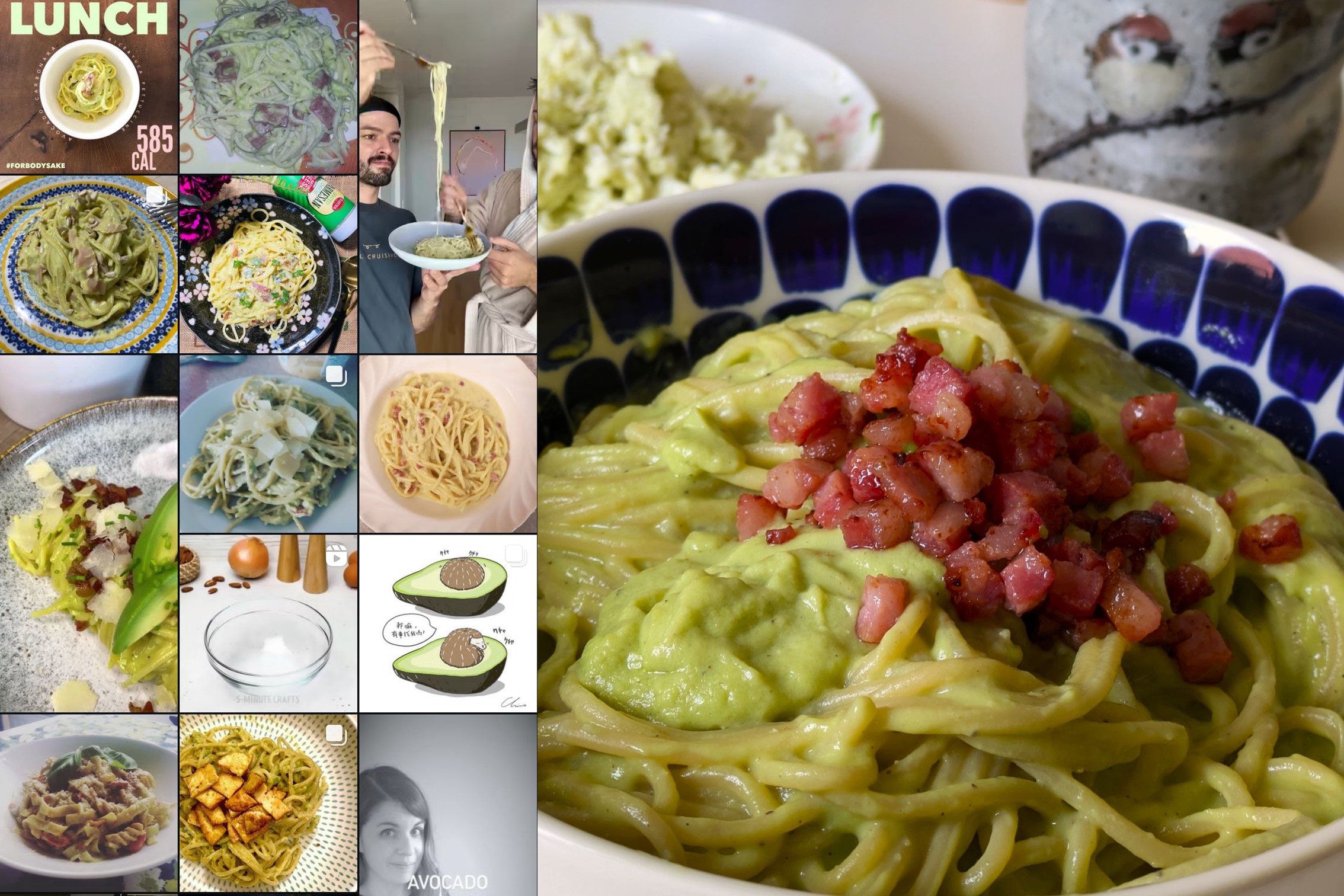 Food-Trends Avocado Carbonara