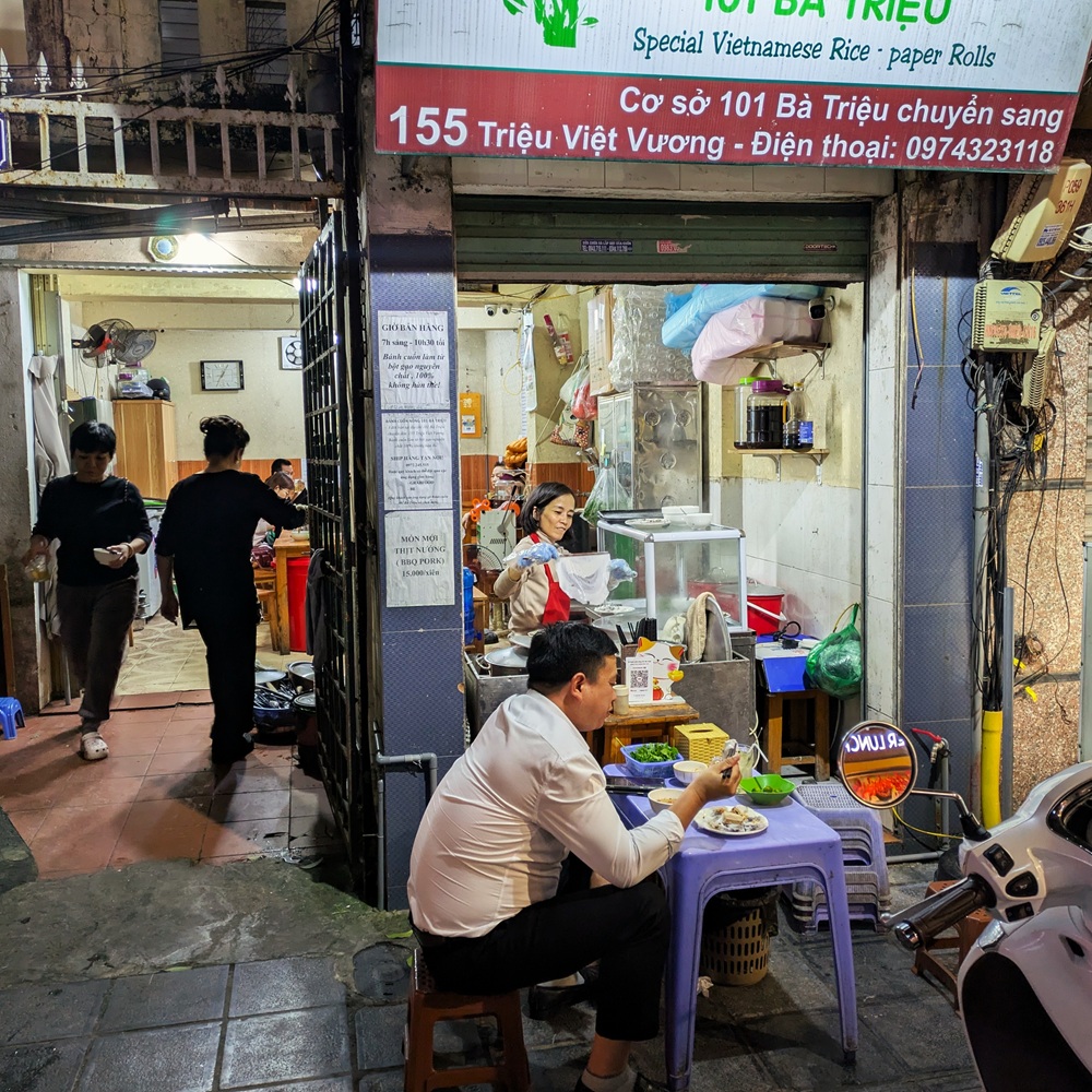 Straßenrestaurant Hanoi