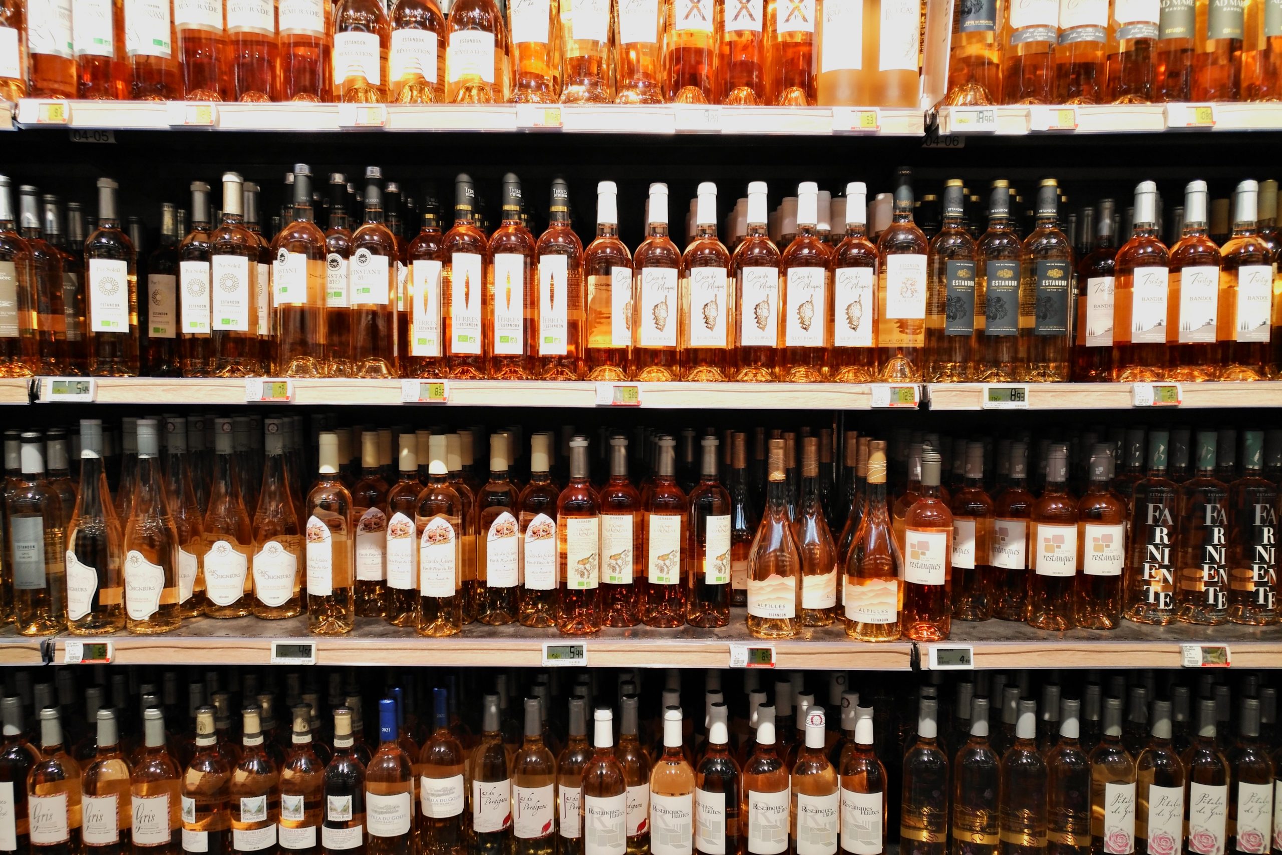 Rosé Frankreich Supermarkt
